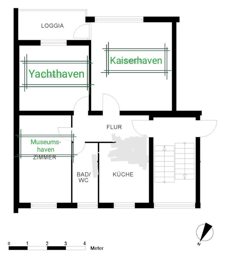 Ferienwohnung Breitschuhs Havenwelten Bremerhaven Buitenkant foto