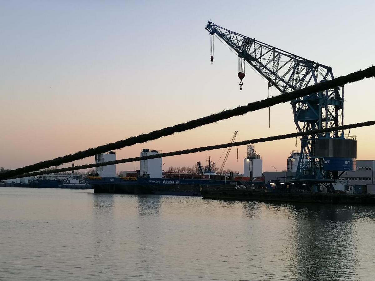 Ferienwohnung Breitschuhs Havenwelten Bremerhaven Buitenkant foto